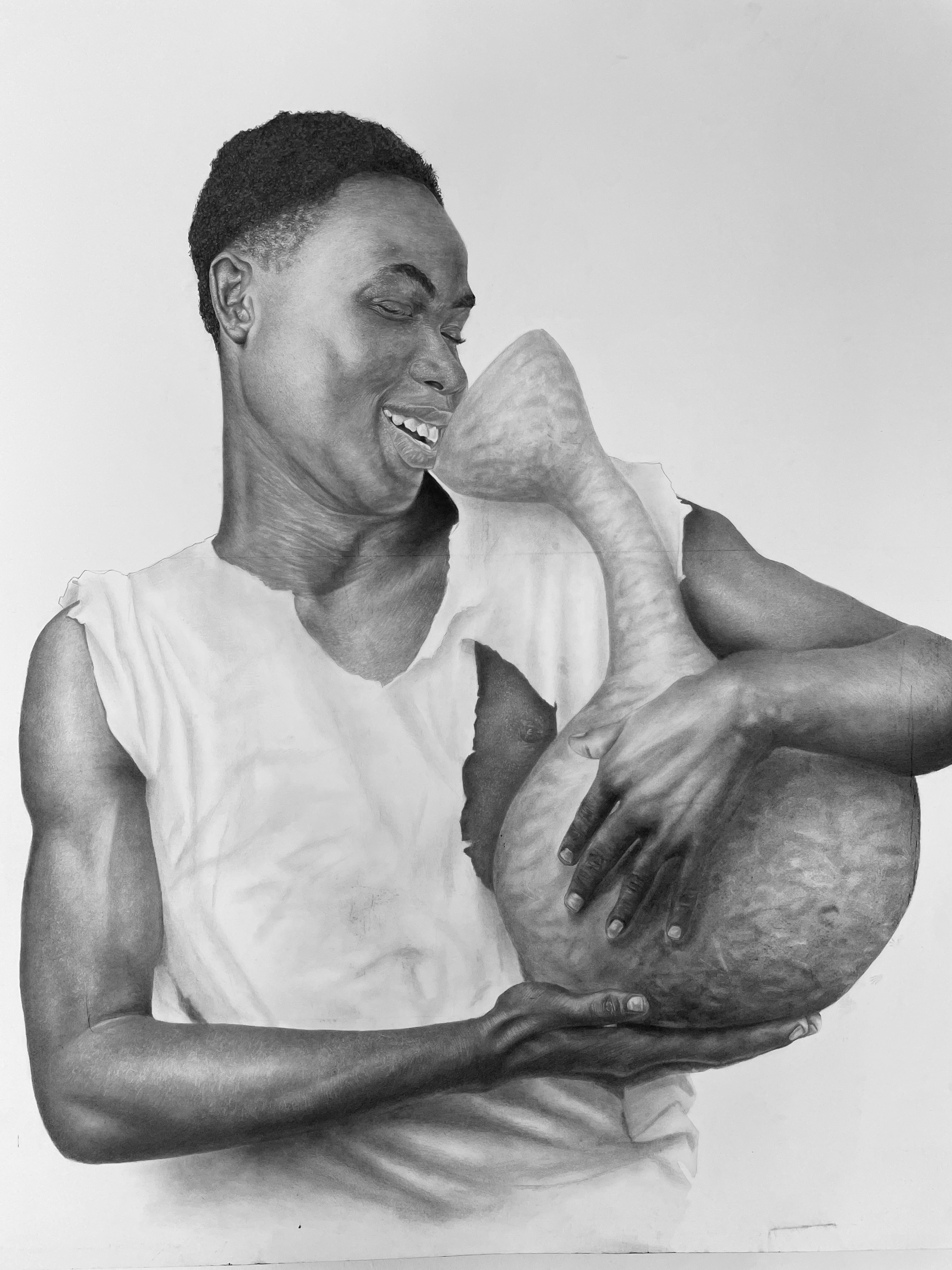 KWASIANSA, pencil on paper, by Abu Mutaka